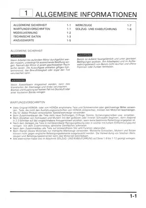 Honda Motorcycle Service and Maintenance Manual (Various Models) Preview image 3
