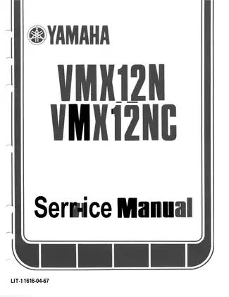 Yamaha VMX12N/VMX12NC Service Manual - Comprehensive Motorcycle Repair Guide Preview image 2