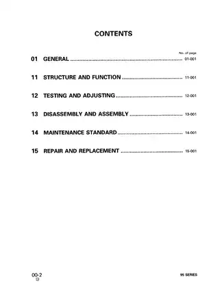 Komatsu 95-1 series diesel engine shop manual Preview image 2