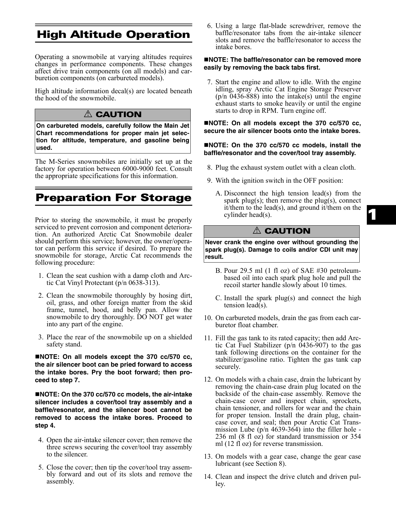 2007 Arctic Cat Snowmobile manual Preview image 3