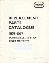 Triumph Bonneville 750 T140V and Tiger 750 TR7RV 1976–1977 Parts Catalog (P/N 99–2257) – preview page 3