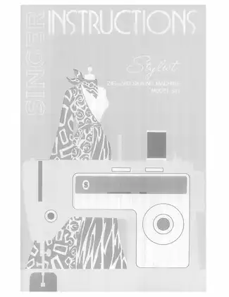 SINGER Stylist 513 Zig-Zag Sewing Machine Manual