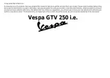 2007 Vespa GTV 250 i.e. Service & Maintenance Manual (P/N 633845 EN) – preview page 1