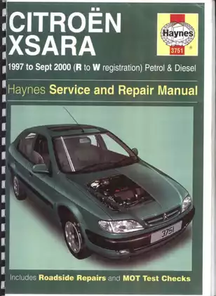 1997-2000 Citroen Xsara repair and service manual Preview image 1
