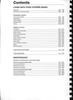 Citroen Xsara Service and Repair Manual (Petrol & Diesel, 1997-2000) Preview image 2