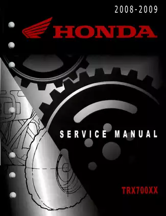 2008-2009 Honda TRX700XX service manual Preview image 1