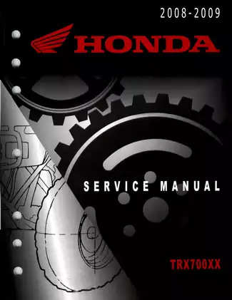 Comprehensive Honda TRX700XX ATV Repair Manual Preview image 1