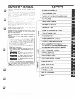 2008-2009 Honda TRX700XX service manual Preview image 3