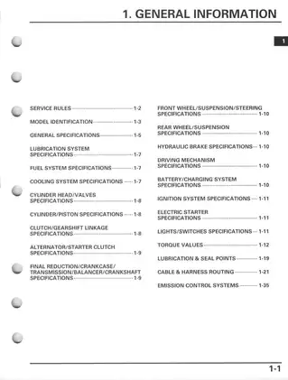 2008-2009 Honda TRX700XX service manual Preview image 5