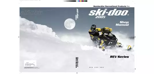 2005 Bombardier Ski-Doo REV series repair manual Preview image 1