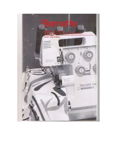 Preview: Bernette 334DS/334S (1999) Overlock Machine Service Manual (P/N 501 546 13 GB)