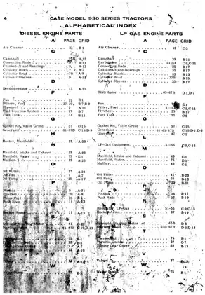 CASE Model 930 Series Tractors Parts Catalog - Comprehensive Guide for Maintenance Preview image 4