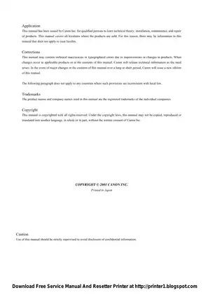 Canon LaserBase MF6500 Series Service Manual: Comprehensive Guide for Maintenance and Repair Preview image 3