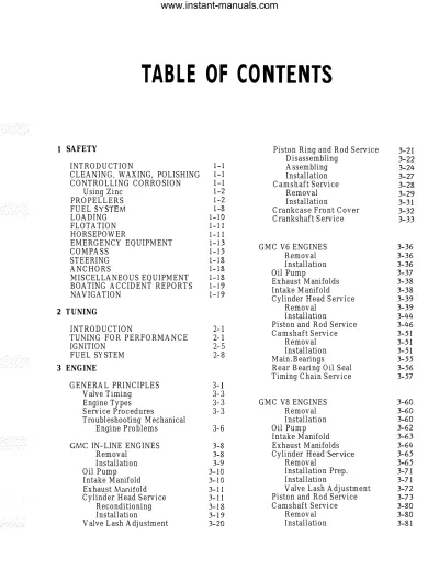1964–1998 OMC Cobra, King Cobra & Stringer 2.5L - 7.5L / 120hp - 454hp Sterndrive Service Manual