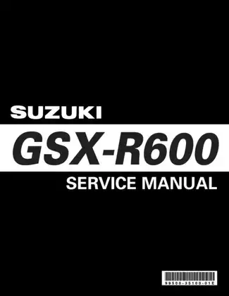 2006-2007 Suzuki GSX-R600 service manual Preview image 1