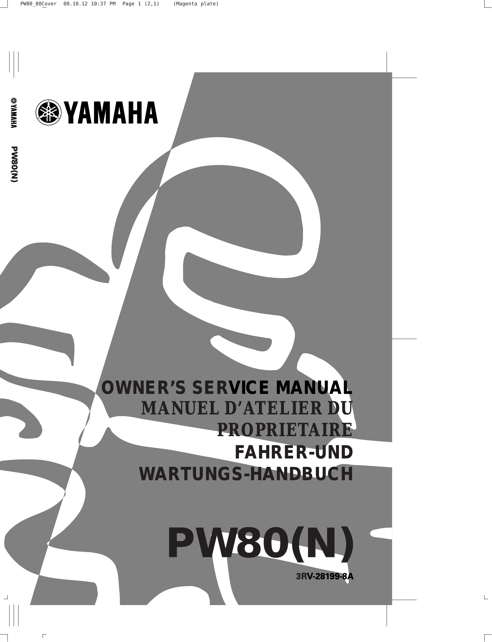 2001-2006 Yamaha PW80 service, repair manual Preview image 6