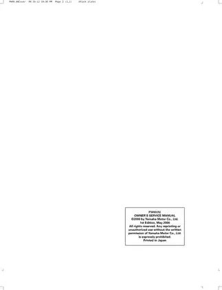 2001-2006 Yamaha PW80(N) owner´s service, manual Preview image 2