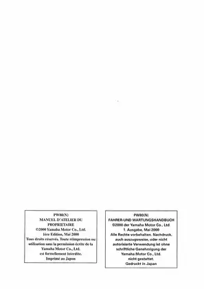 2001-2006 Yamaha PW80(N) owner´s service, manual Preview image 3