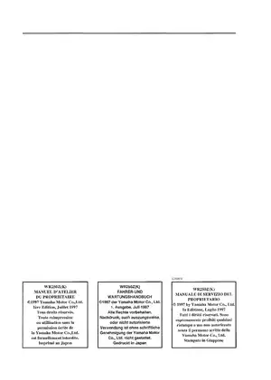 Yamaha WR250Z Owner's Service Manual (1997 Edition) Preview image 3