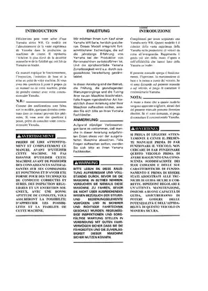 Yamaha WR250Z Owner's Service Manual (1997 Edition) Preview image 5