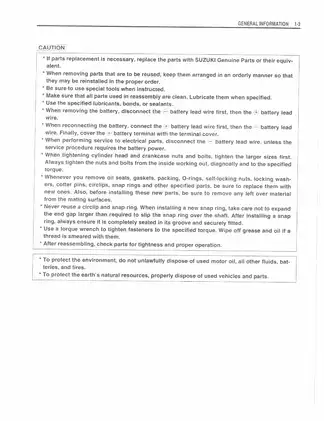 Suzuki LTZ400K3 (2003 Model) Service Manual & Guide Preview image 3