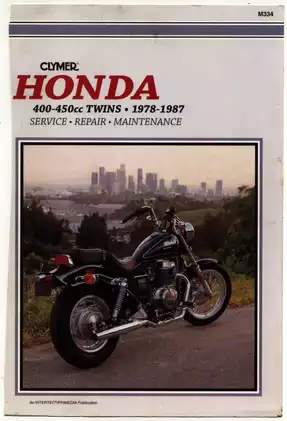 Honda 400-450 Twins Service Manual (1978-1987) - Clymer Edition