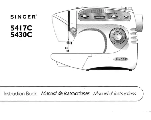 Singer 5417C, 5430C sewing machine instruction book Preview image 1