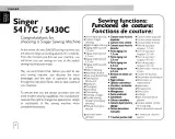 2000 Singer 5417C / 5430C Sewing Machine Instruction Manual (P/N 357791-001) – preview page 4