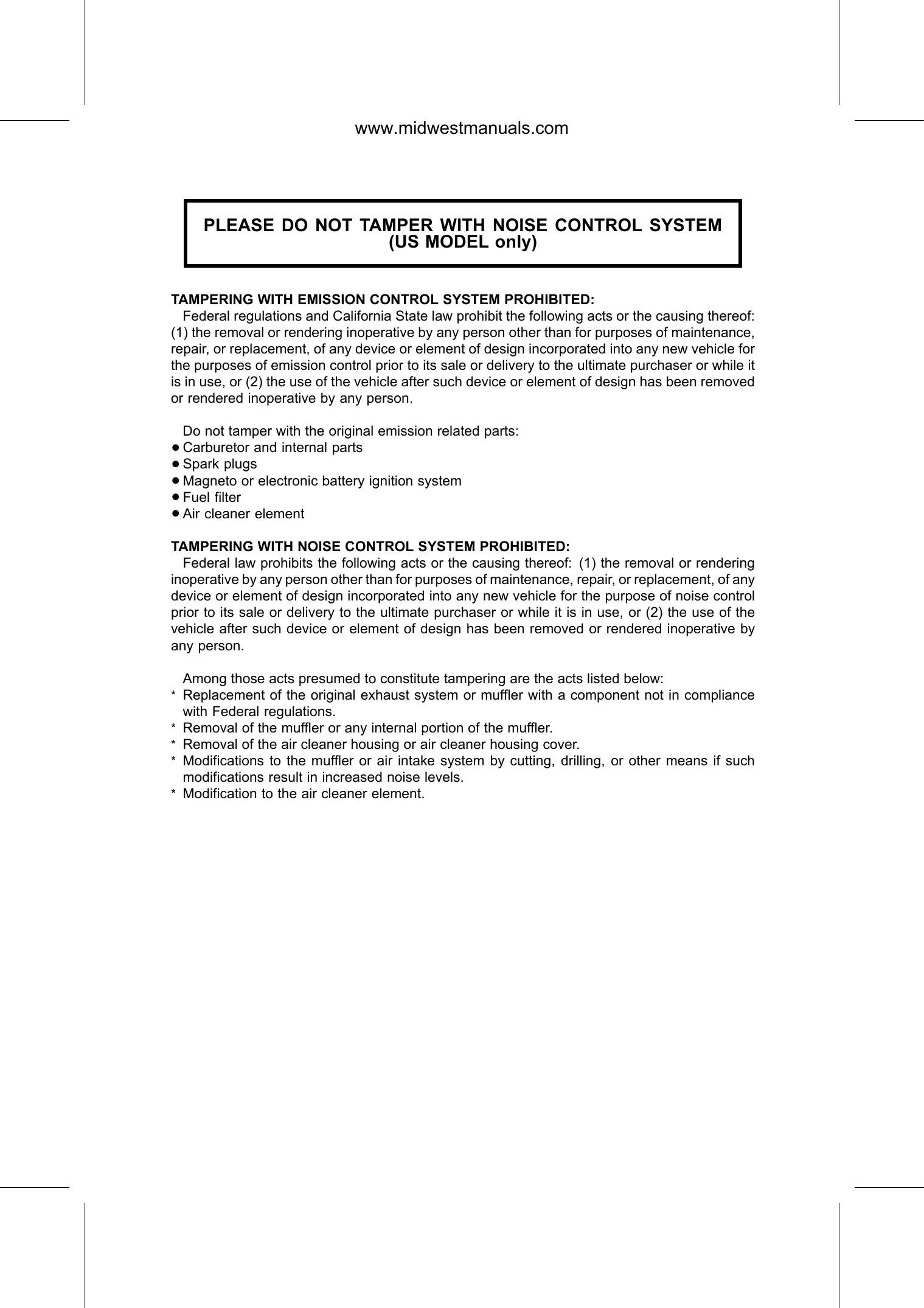 2008 Kawasaki Teryx 750 Series Service Manual Preview image 5