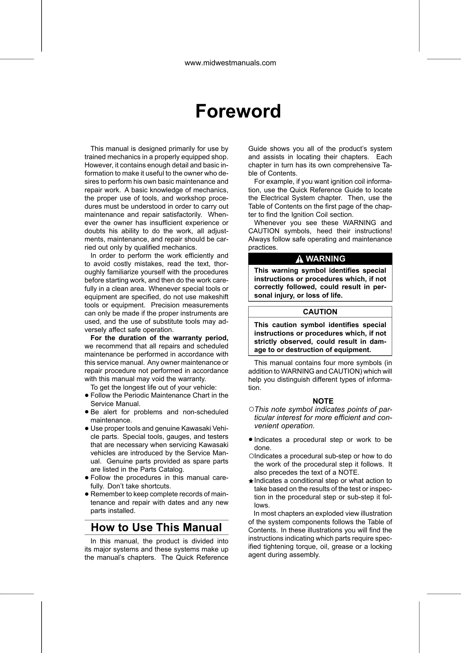 Kawasaki Prairie 700 2004-2006 Service Manual - Complete Coverage Preview image 3