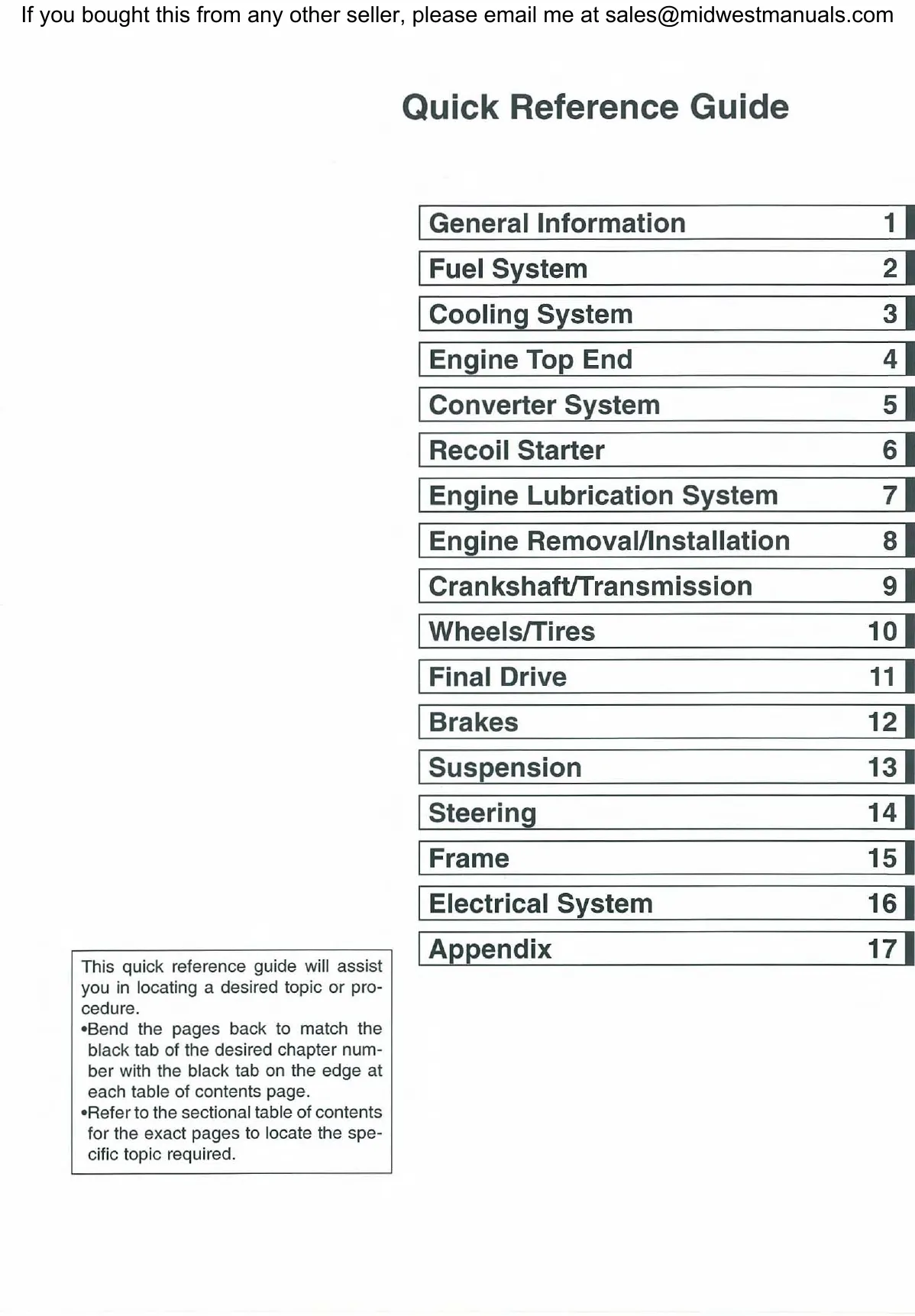 2002-2003 Kawasaki Prairie 650 Series Service Manual Preview image 2