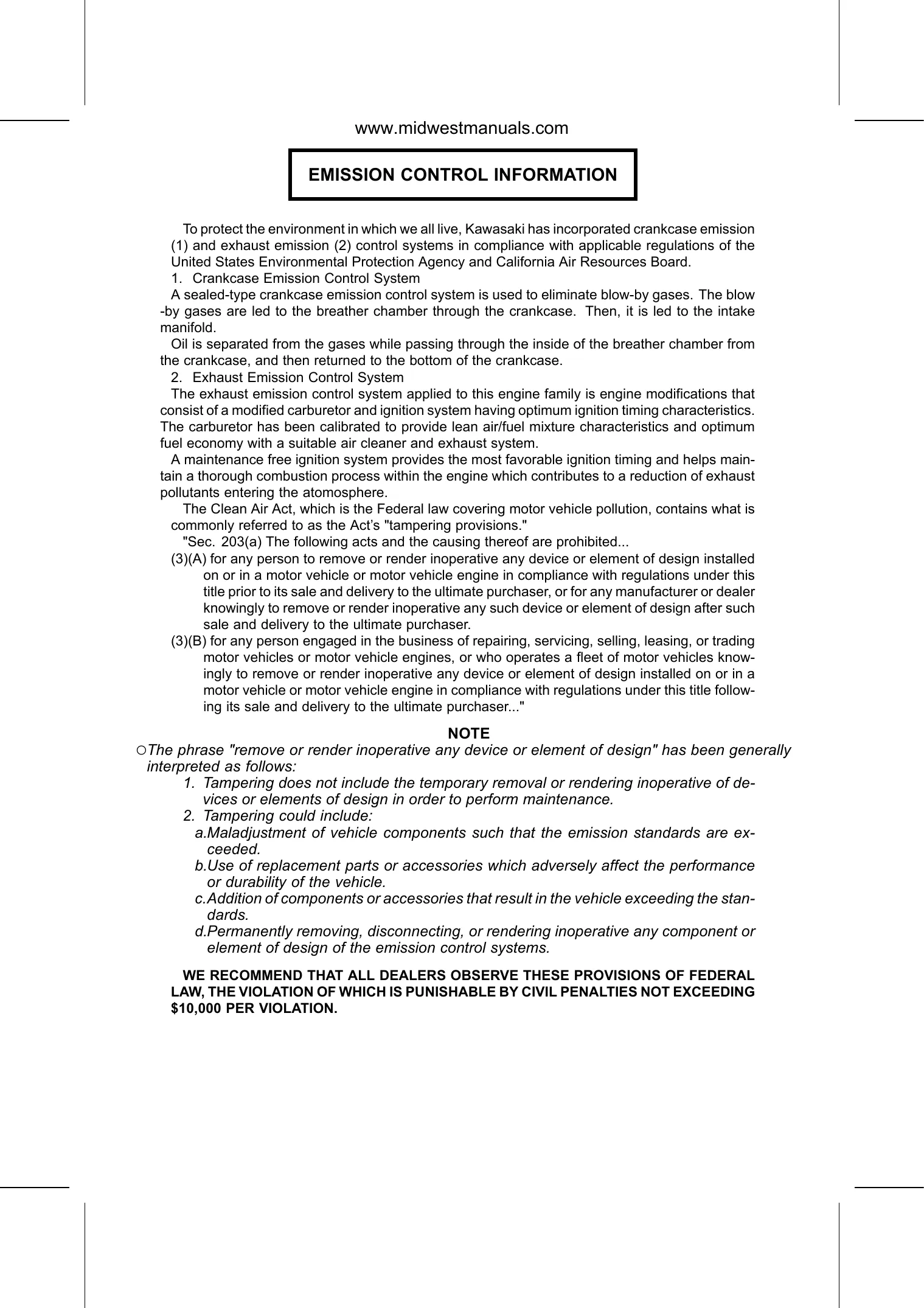 Kawasaki Mule 600/610 Series 2005-2009 Service Manual - Digital Download Preview image 4