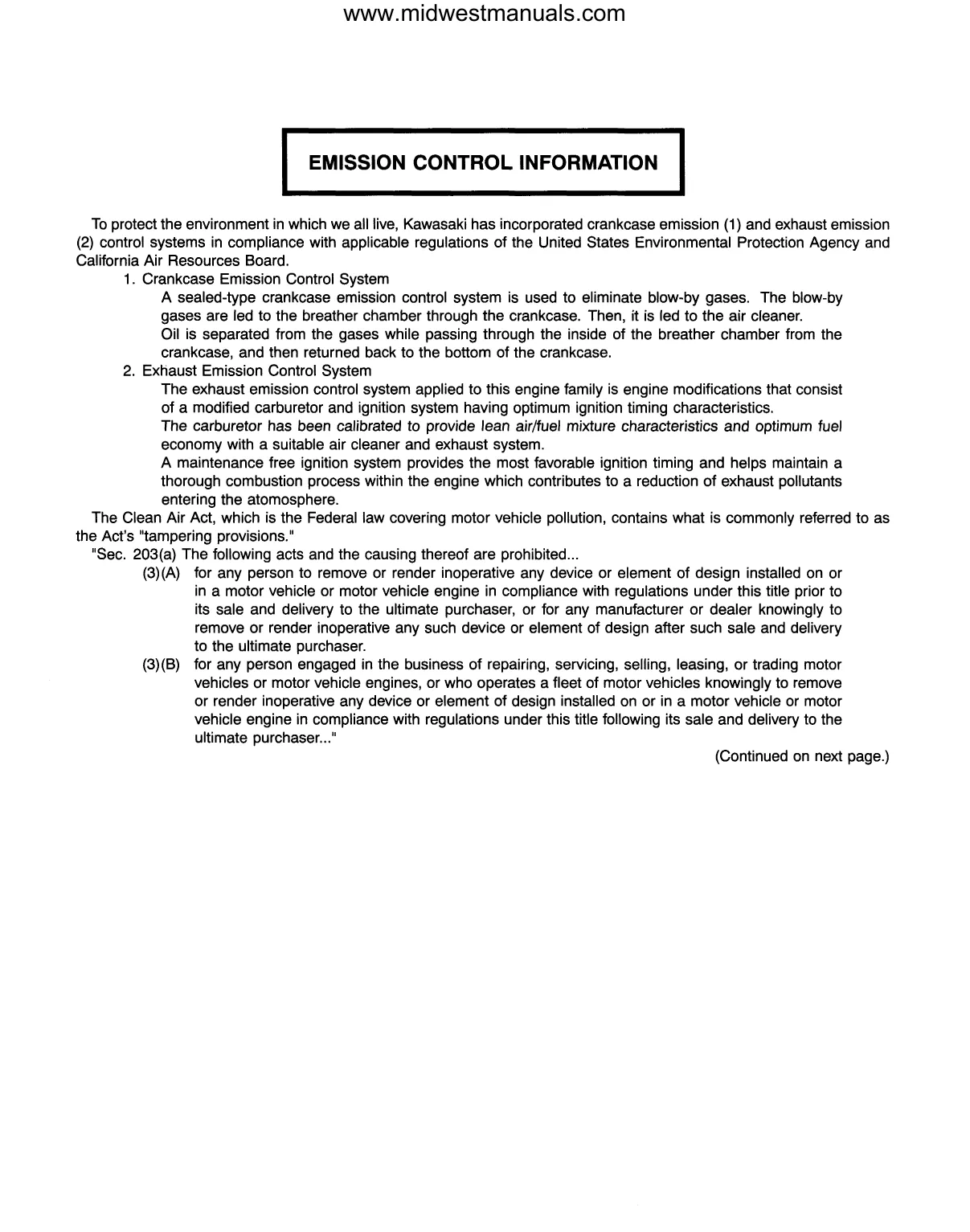Kawasaki Mule 3000/3010/3020 Series Service Manual - Digital Download Preview image 5