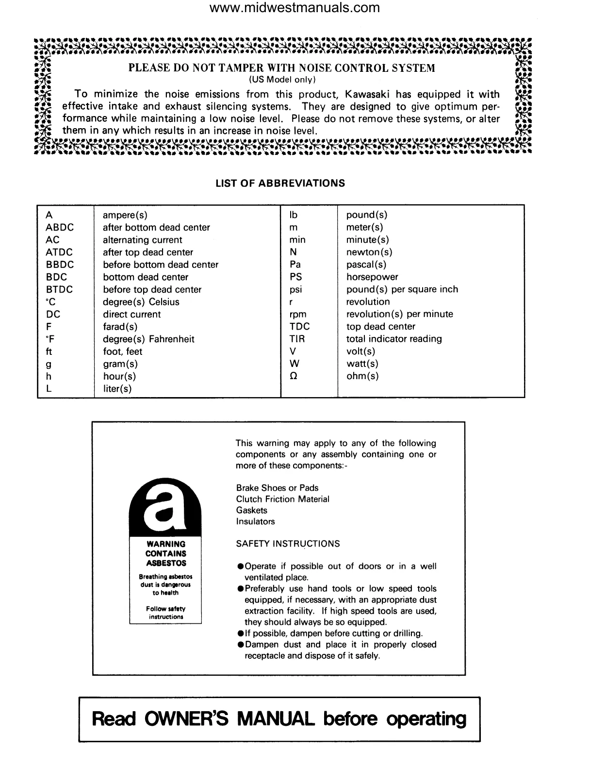 Kawasaki Mule 1000 A/B Series Service Manual - Comprehensive Repair and Maintenance Guide Preview image 3