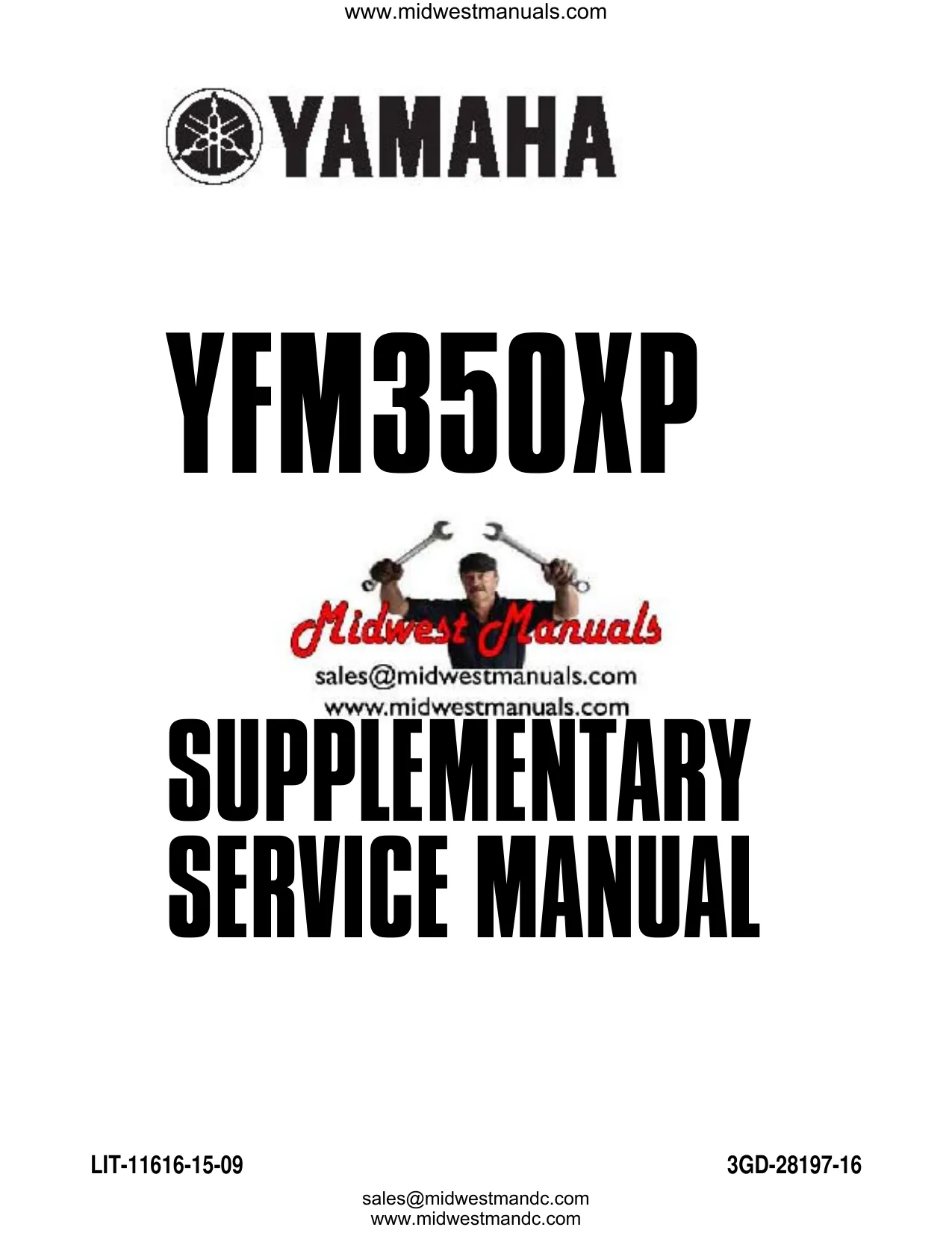 Yamaha YFM350XP Service Manual - Complete Digital Guide for Maintenance and Repair Preview image 1