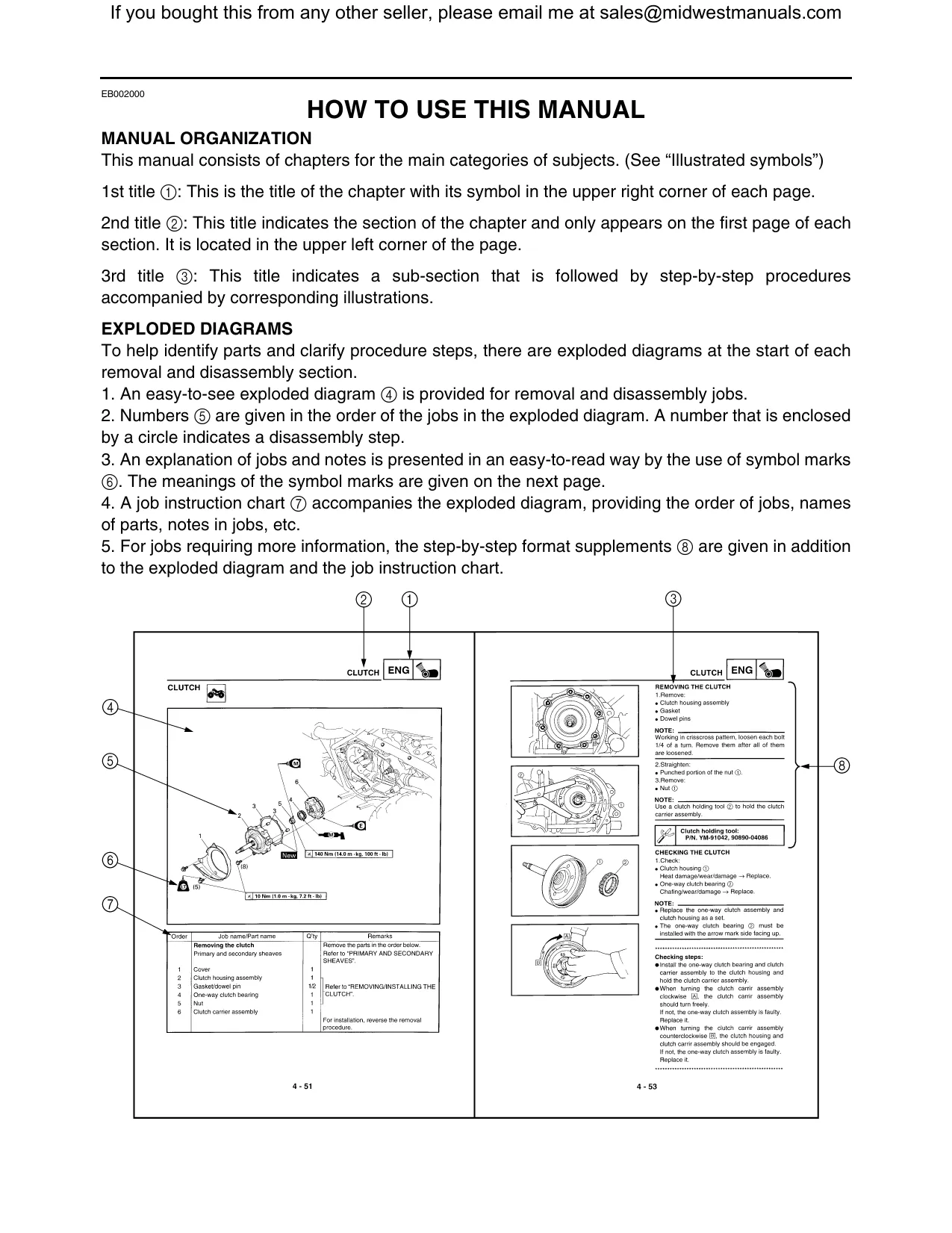 Yamaha Wolverine 350/450 Series Service Manual (1995-2009) Preview image 3