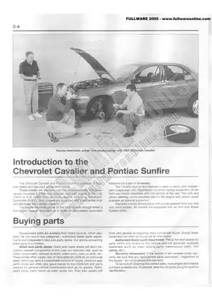 1995-2001 Pontiac Sunfire repair manual Preview image 5
