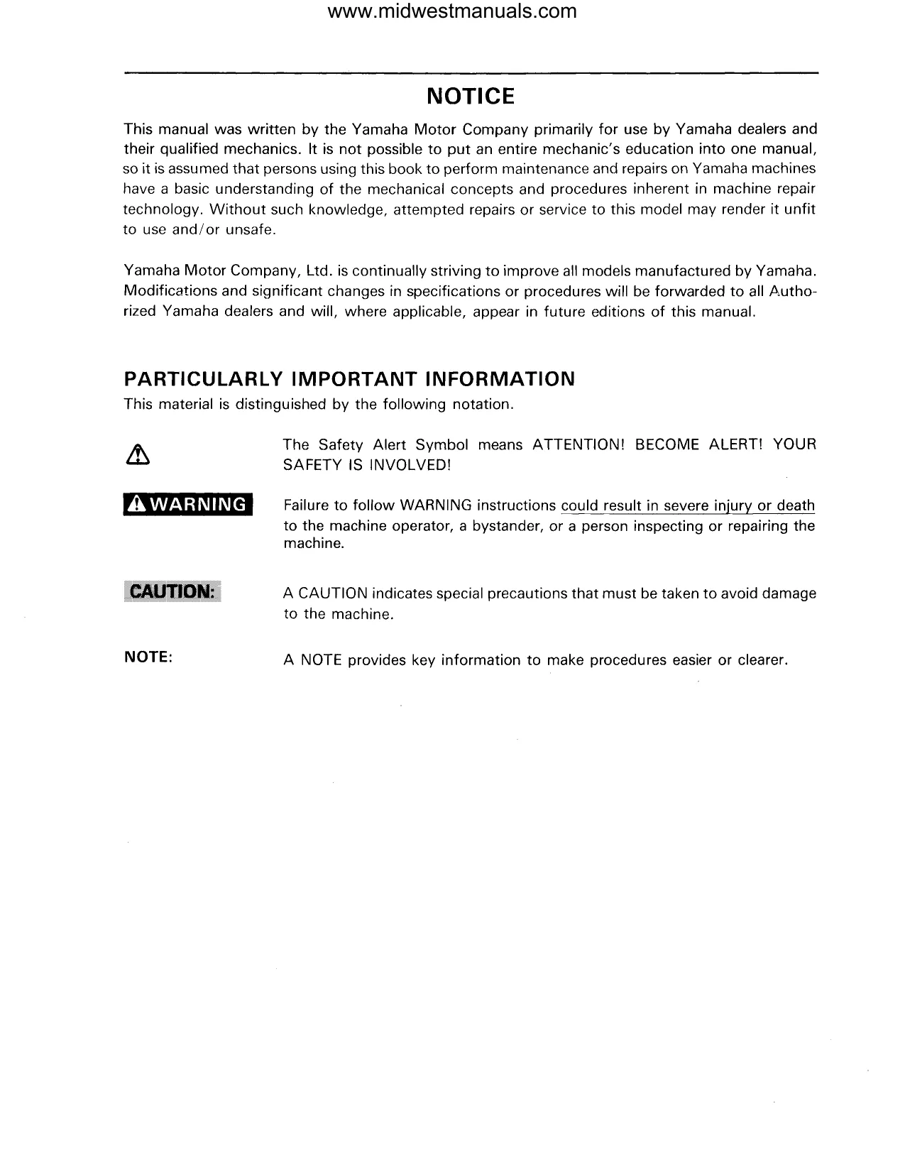 1994-2000 Yamaha Timberwolf 4x4 Service Manual - Complete Service & Repair Guide Preview image 2