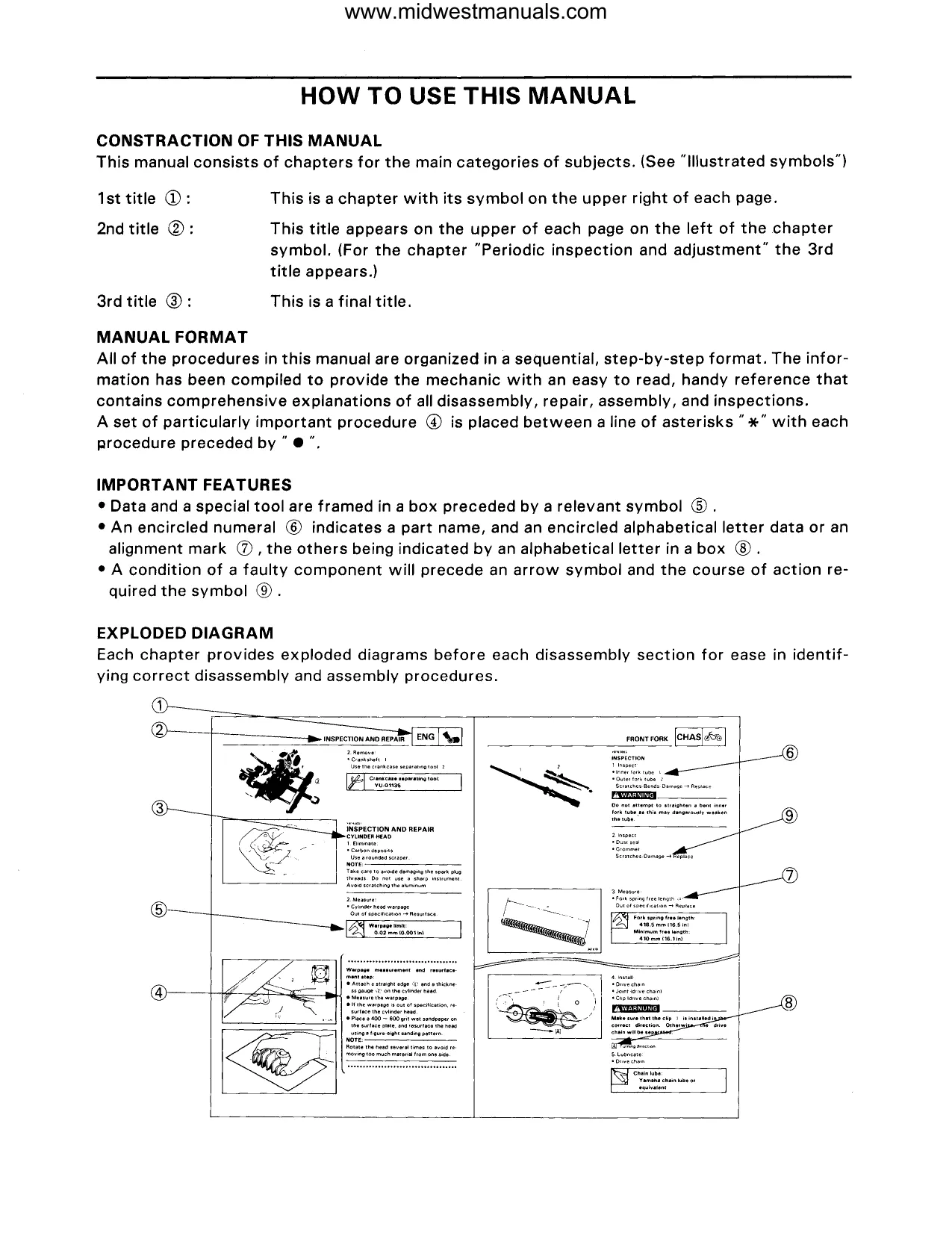1994-2000 Yamaha Timberwolf 4x4 Service Manual - Complete Service & Repair Guide Preview image 3