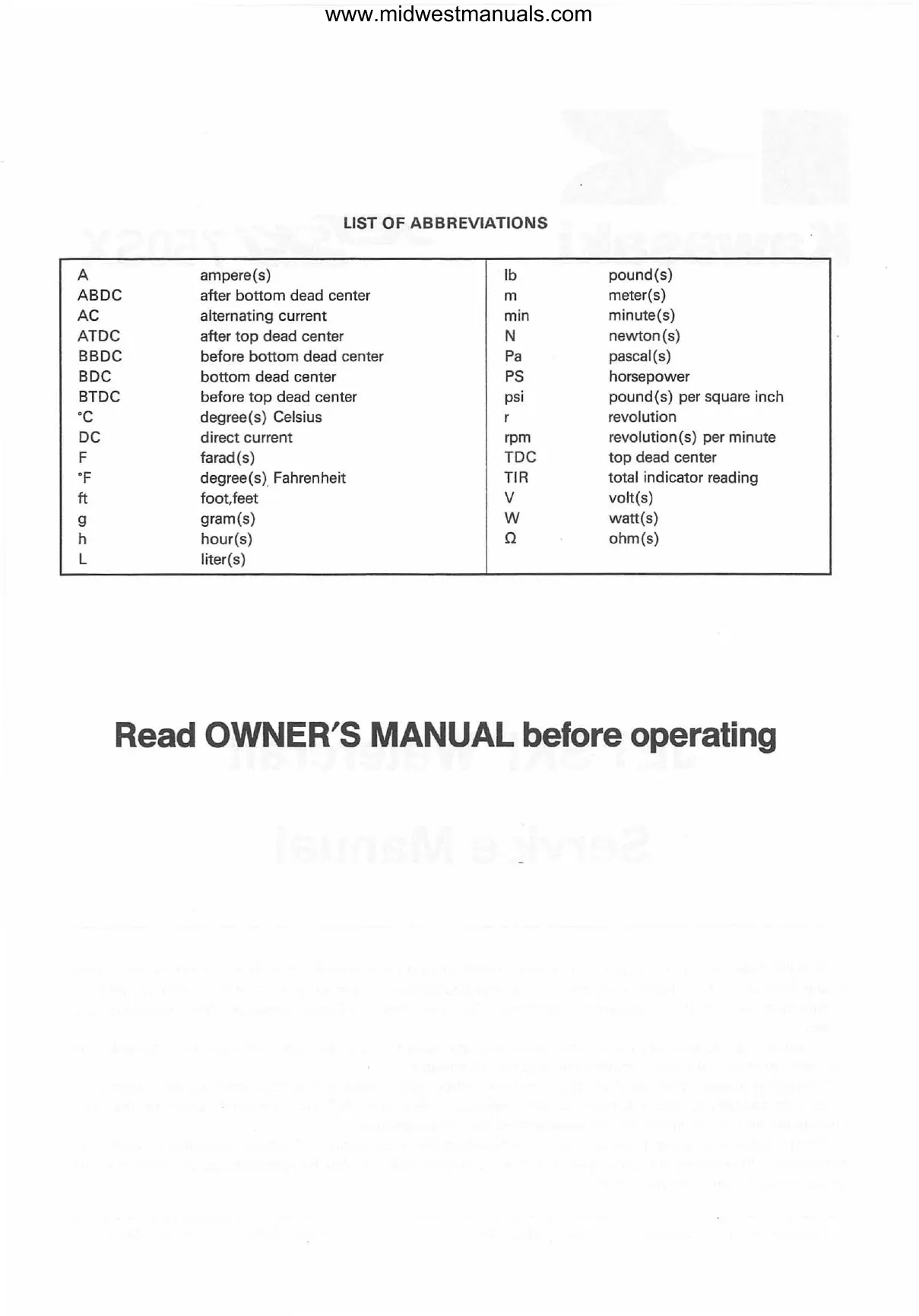Kawasaki JET SKI Watercraft Service Manual - 750 ST, STS, STX (1994-1998) Preview image 4