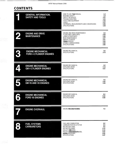 1986–1998 OMC Marine Engine & Sterndrive 2.5L to 8.2L Service Manual (P/N 17068)