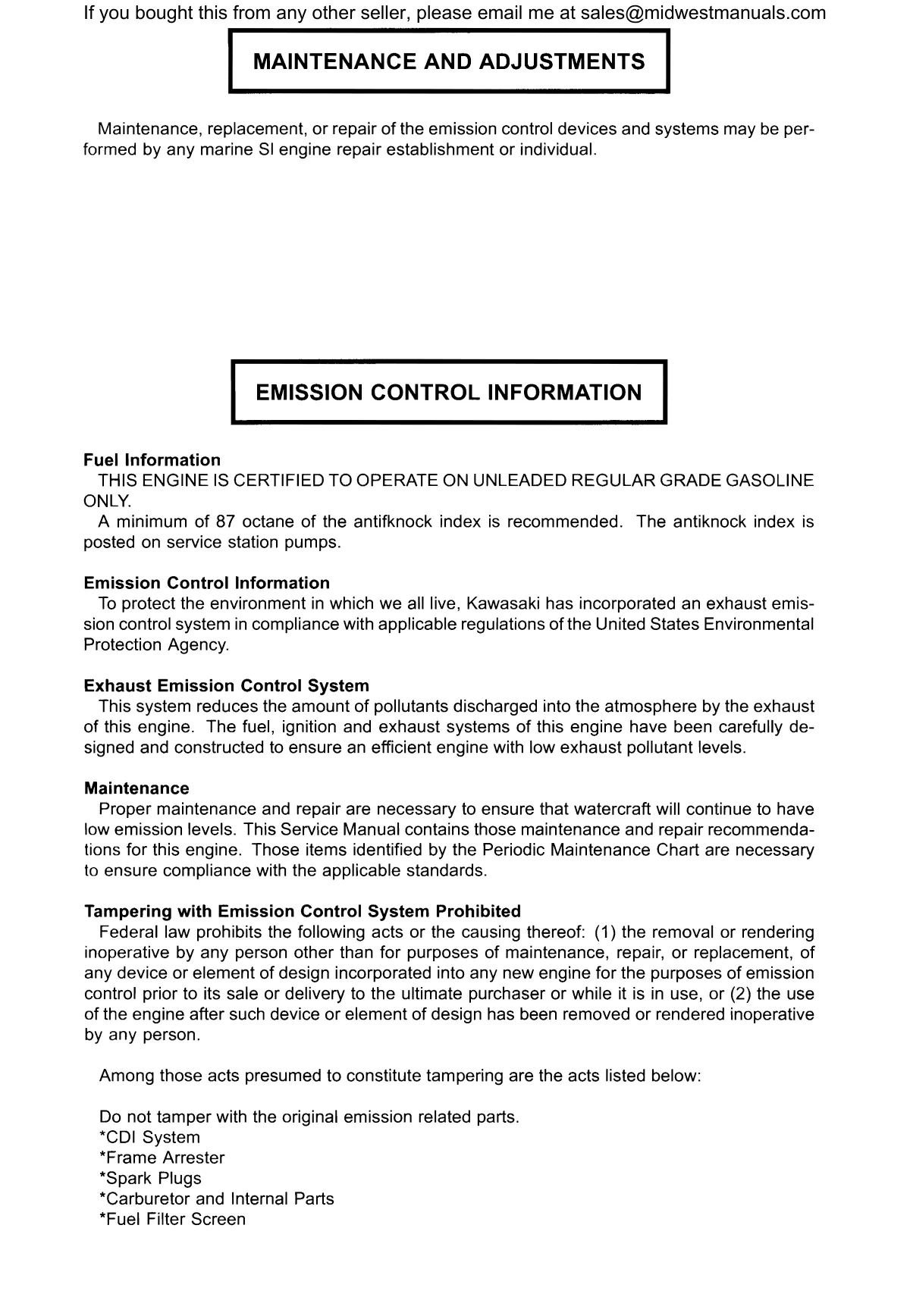 Kawasaki 900 STX Service Manual (2004-2006) - Complete Guide for Owners and Mechanics Preview image 4