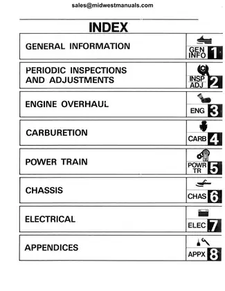 1988-2005 Yamaha Viking 540 snowmobile repair and service manual Preview image 3