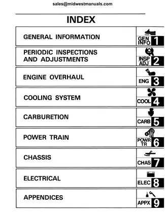 Yamaha Exciter 570 Series Snowmobile Service Manual (1987-1990) Preview image 2