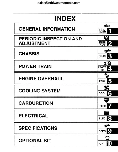 Preview: 1994–2006 Yamaha VX500 & VX600 Series Snowmobile Service Manual OEM