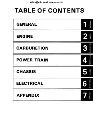 1983-1988 Yamaha Enticer 340, Excel III 340 snowmobile factory repair manual Preview image 2