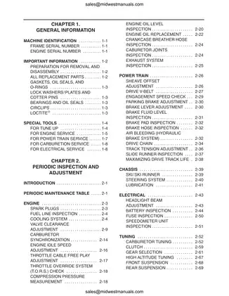 2006-2008 Yamaha Apex/Attak Series Comprehensive Service Manual Preview image 4