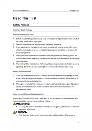 B230 Service Manual - Comprehensive Guide Preview image 2
