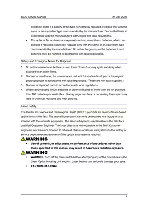 B230 Service Manual - Comprehensive Guide Preview image 3