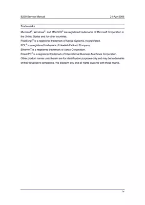 B230 Service Manual - Comprehensive Guide Preview image 5